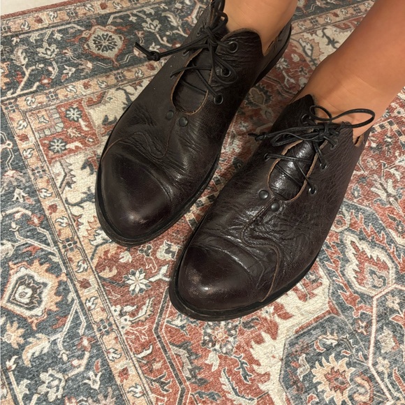 CYDWOQ Genuine Leather Laced Dark Brown Women's Loafers size S Handmade in USA - Picture 12 of 12